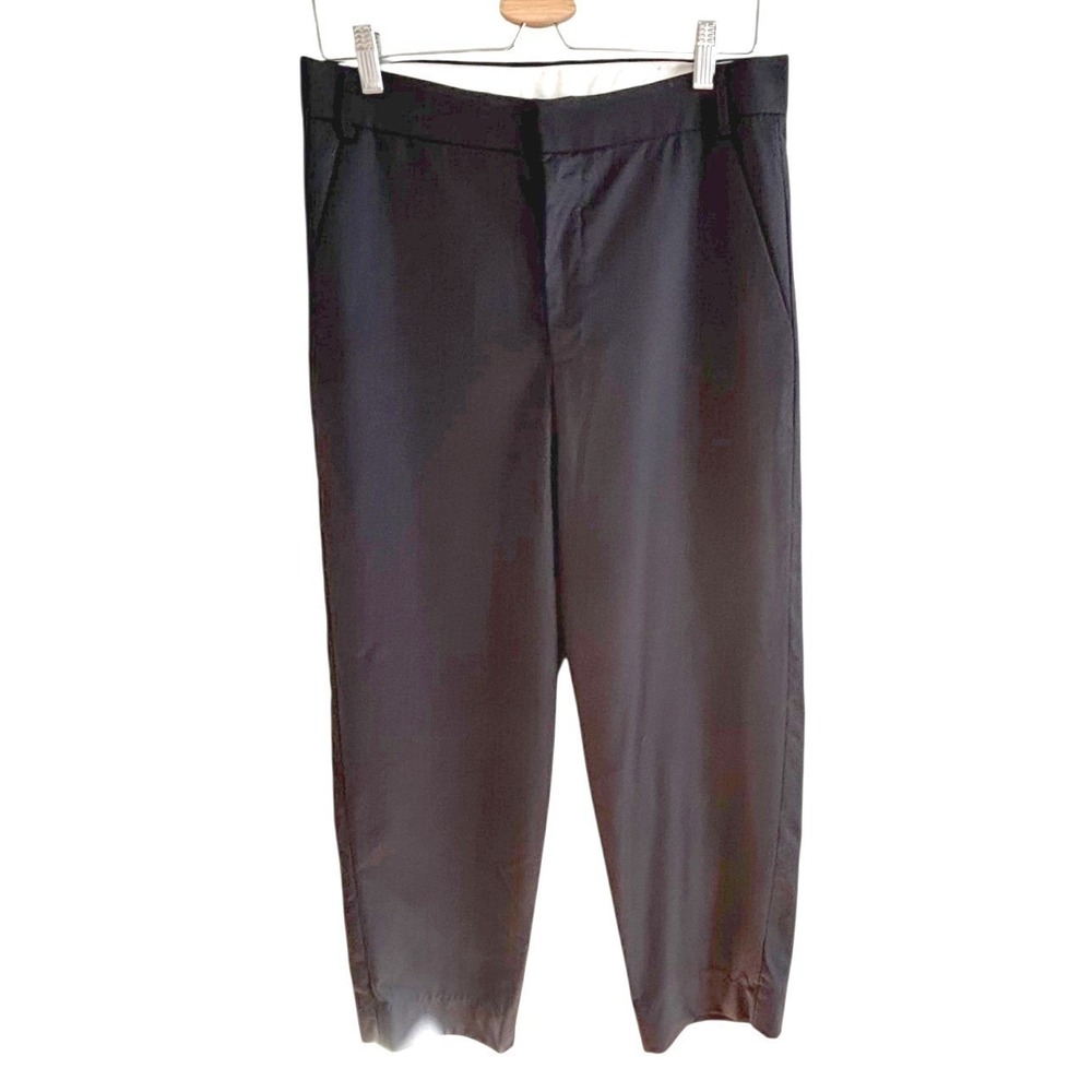 Caron Callahan High Waist Tapered Leg Black Pants Size 8 Made‎ USA